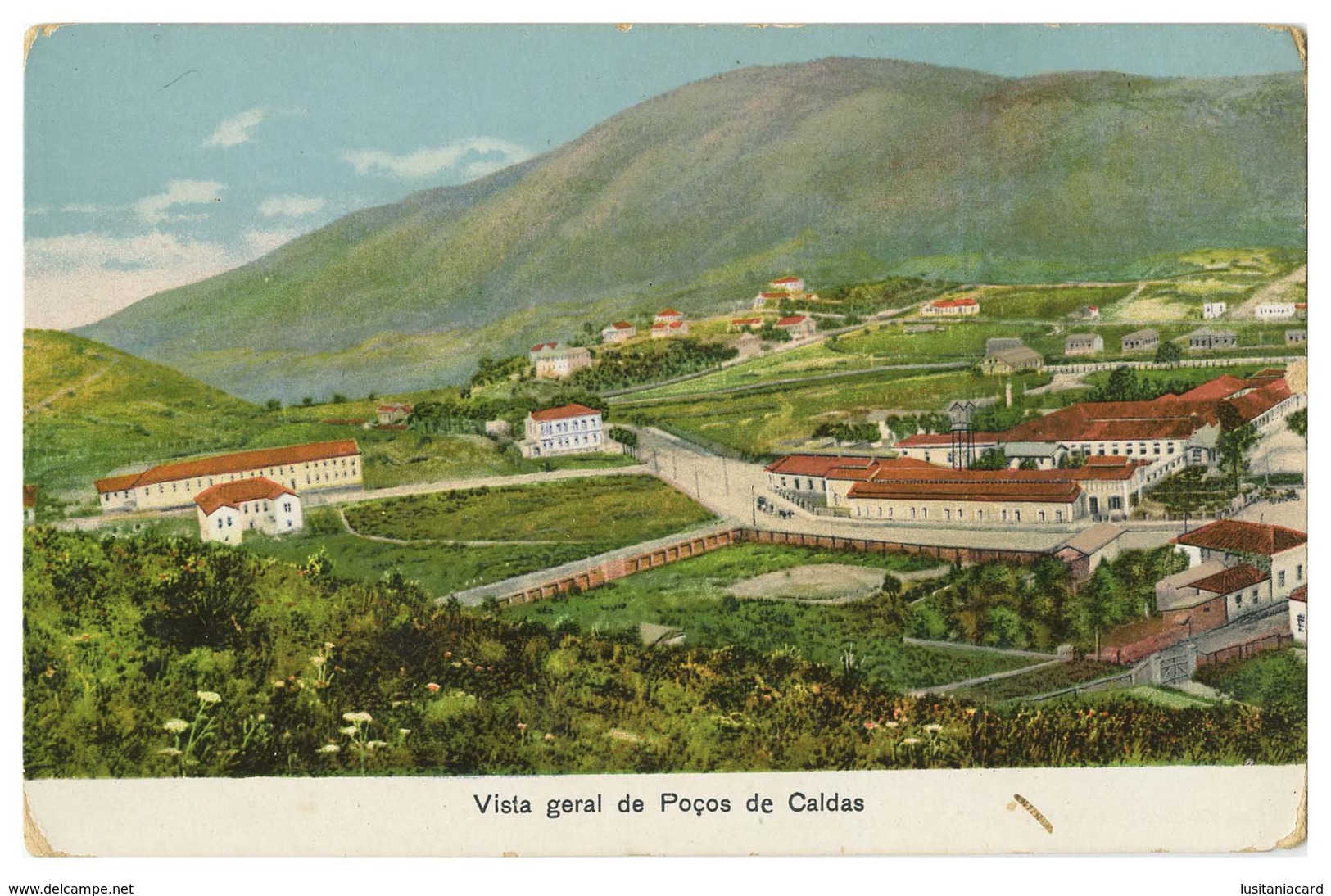 MINAS GERAIS  - POÇOS DE CALDAS - Vista Geral ( Ed.Casa Havaneza De Manoel Dias Simões) Carte Postale - Belo Horizonte