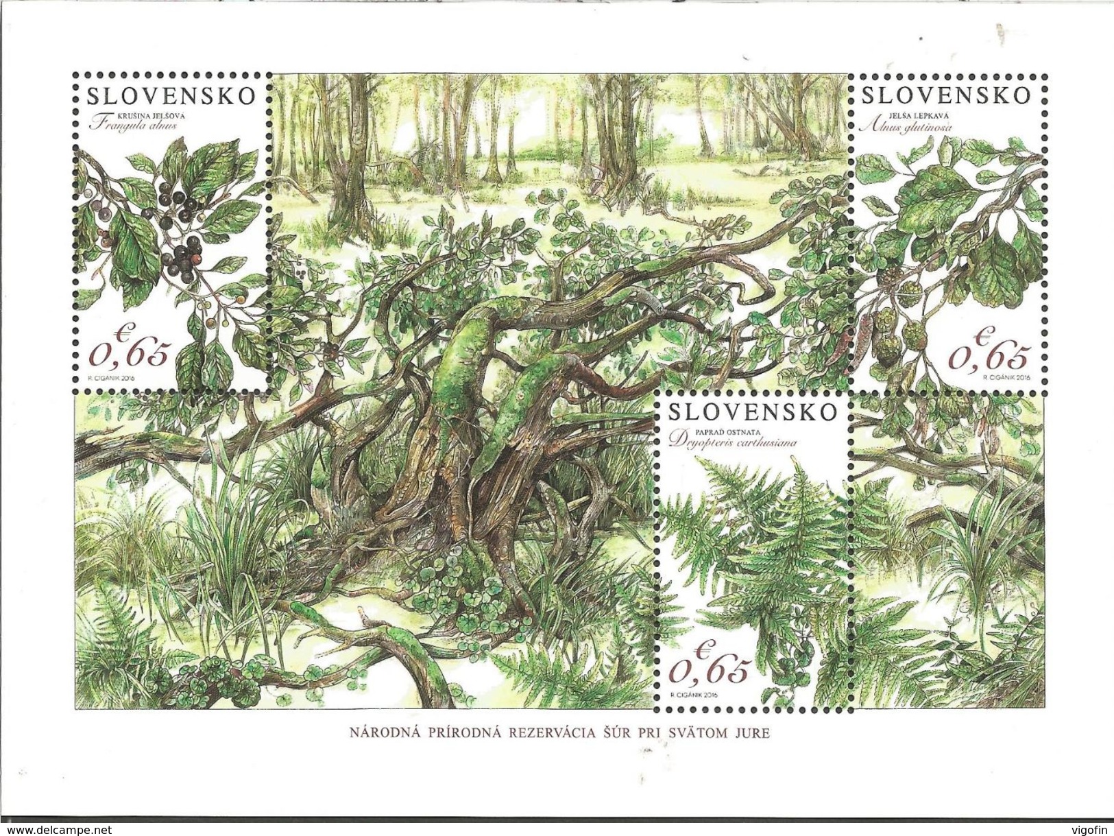 SK 2016- FLORA, SLOVAKIA, S/S. MNH - Hojas Bloque