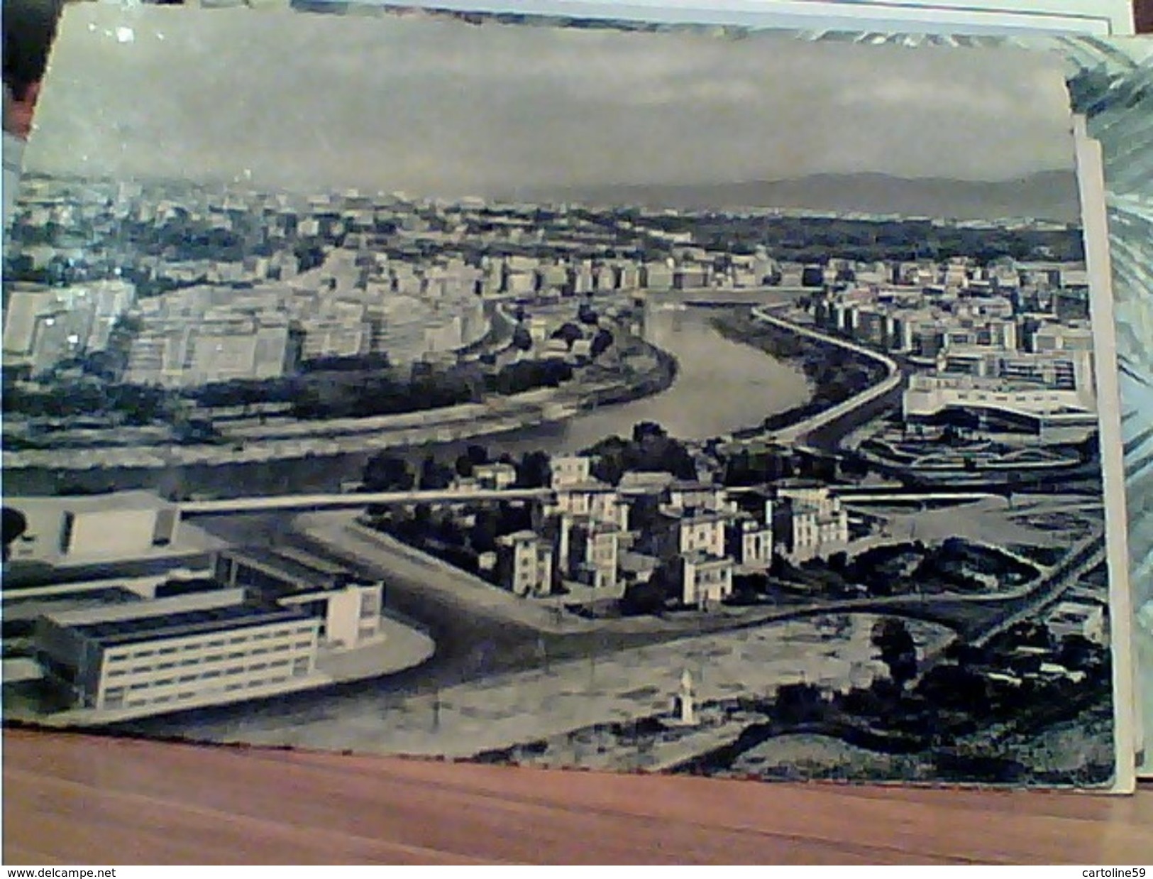 ROMA, VEDUTA CON FIUME TEVERE V1951  GM19906 - Fiume Tevere