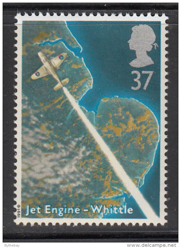 Great Britain 1991 MNH Scott #1363 37p Whittle, Jet Engine - Scientists - Gas