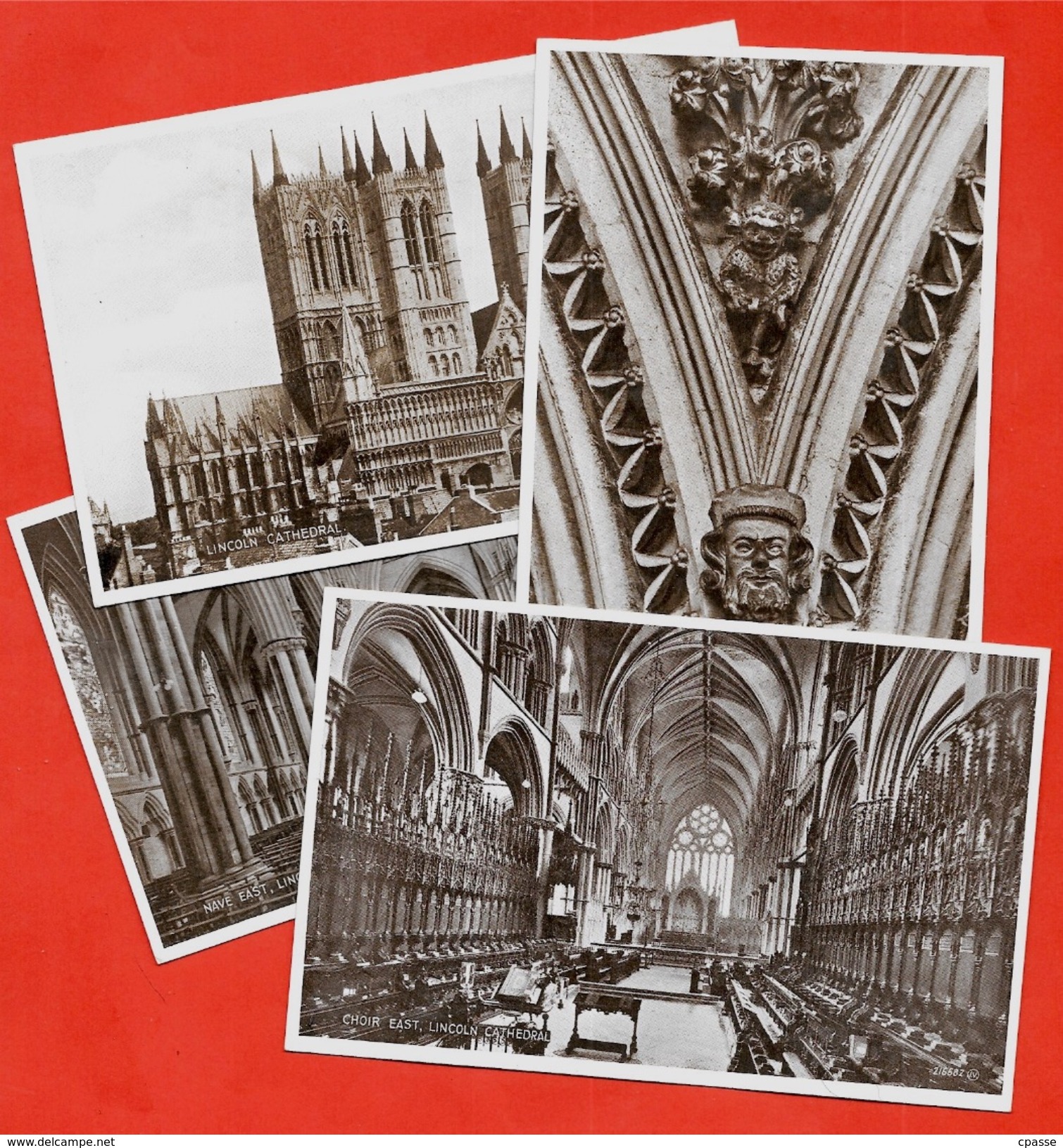 CPA Post Card LINCOLN (Lot De 4) CATHEDRAL - Lincoln