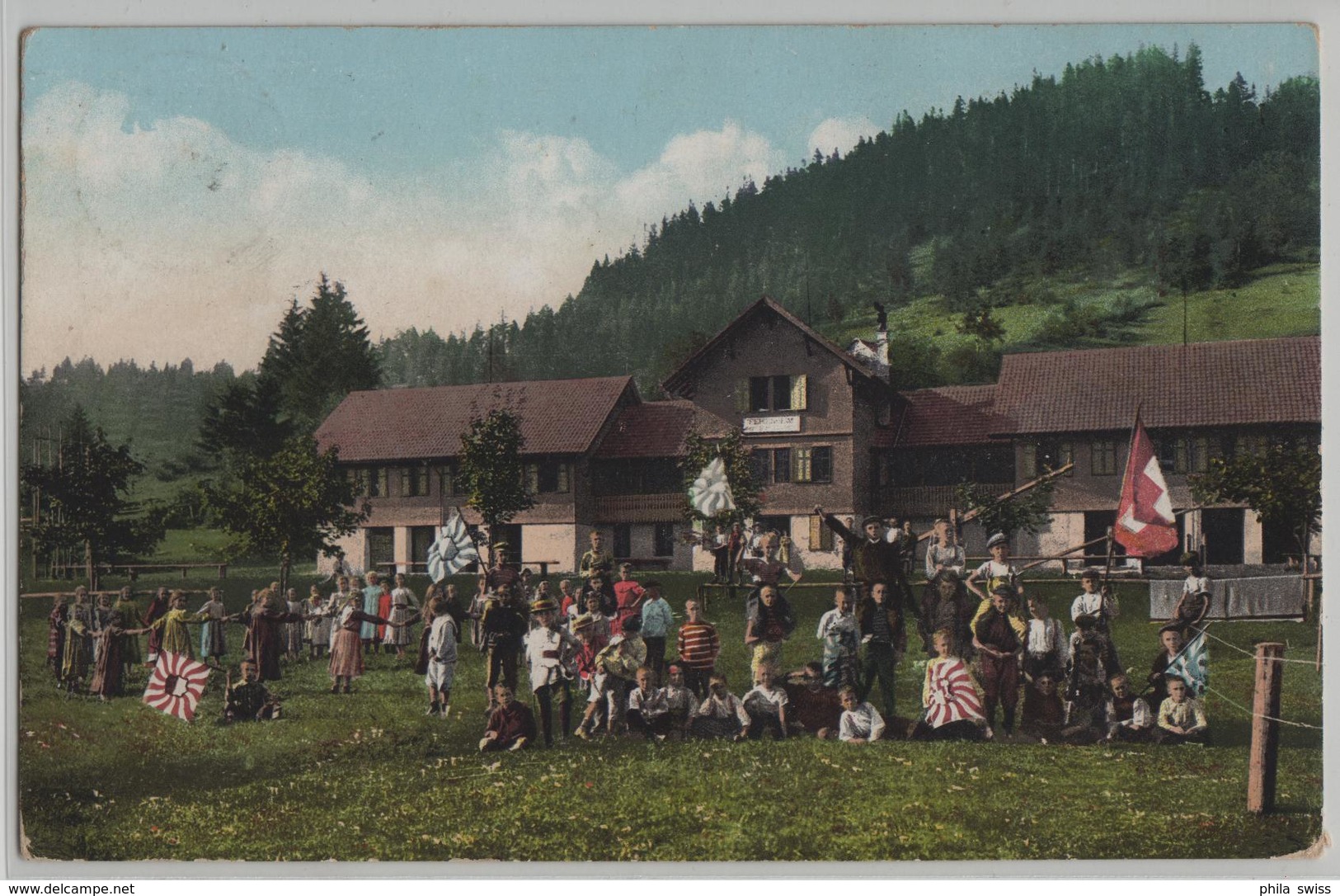 Würzenalp (Eigenthal) Ferienheim Der Stadt Luzern - Animee - Photo: E. Goetz - Autres & Non Classés