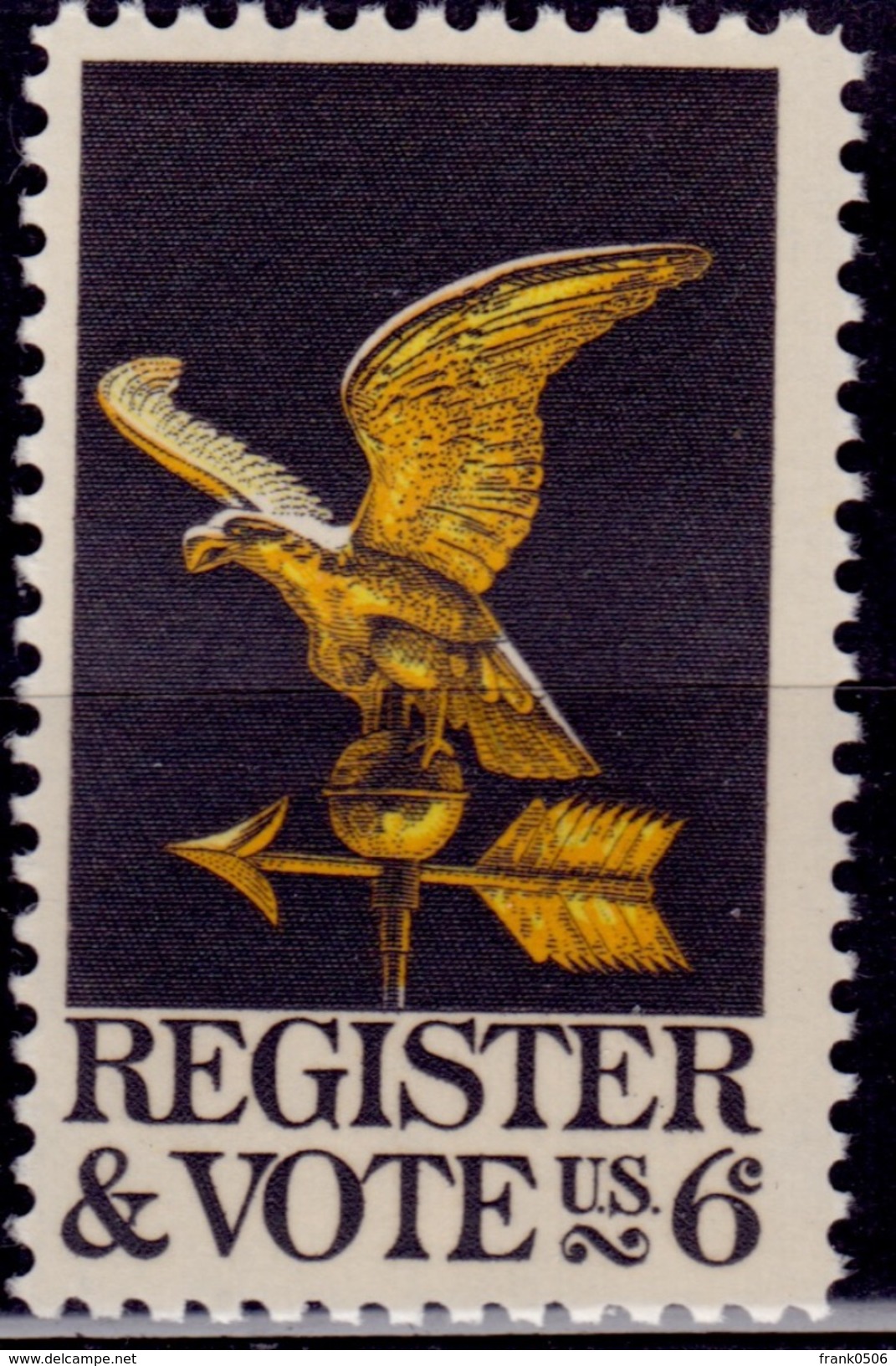 United States, 1968, Register And Vote, 6c, Sc#1344, MNH - Neufs