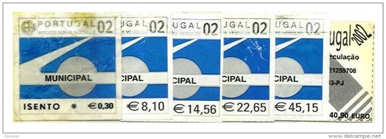 PORTUGAL, Automobile Licence, PB 880/89 Disc., 893, 903, Cat. &euro; 25 - Neufs