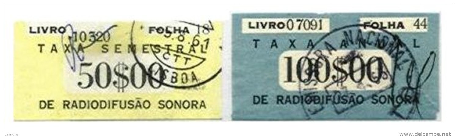 PORTUGAL, Radio Licence, PB 1/2 - Ongebruikt