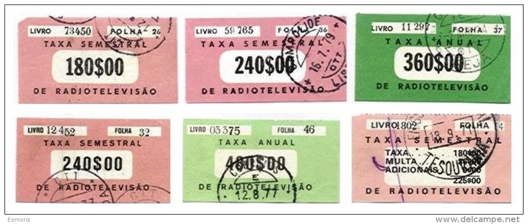 PORTUGAL, Television Tax, PB 9/10, 12, 14/15, F 3 - Neufs