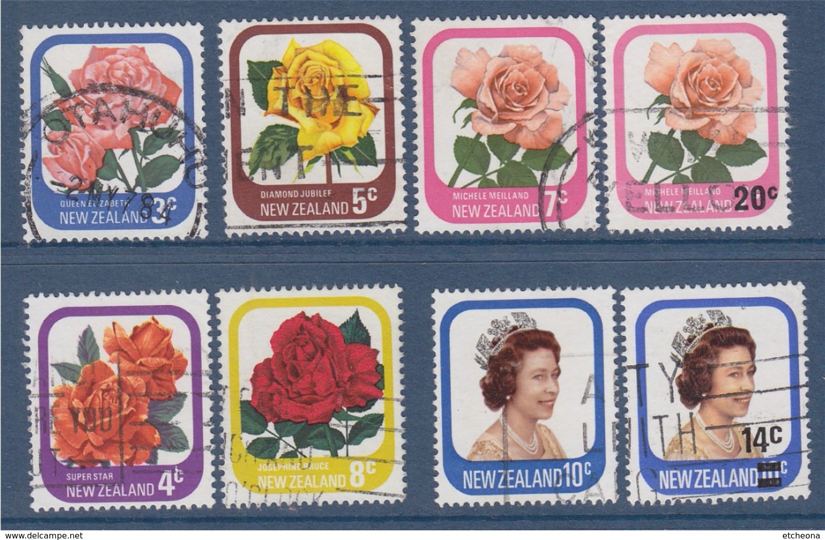 = 8 Timbres Oblitérés De Nouvelle Zélande - Used Stamps