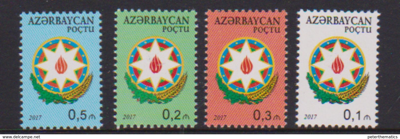 AZERBAIJAN ,2017, MNH, COAT OF ARMS ,4v - Stamps