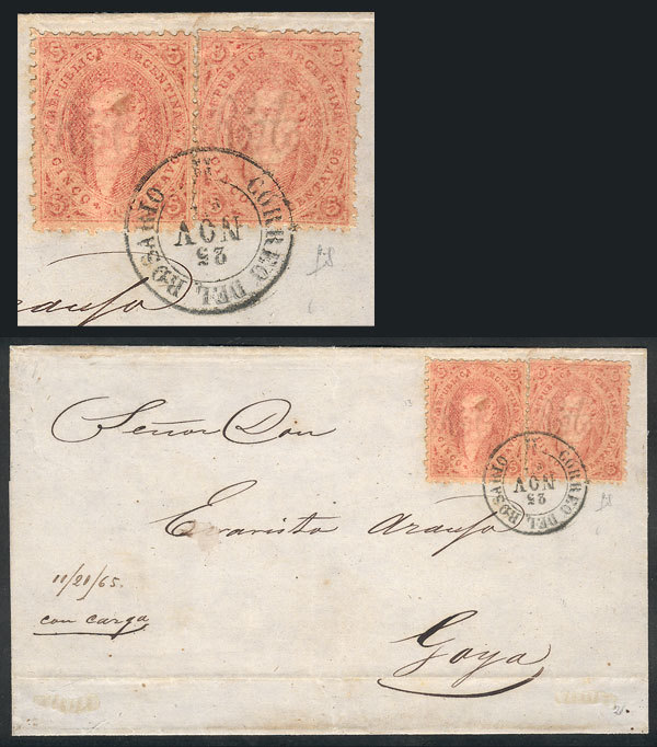 ARGENTINA: GJ.20j, 2 Very Clear And MULATTO Examples Of 3rd Printing Of Extraordin - Used Stamps
