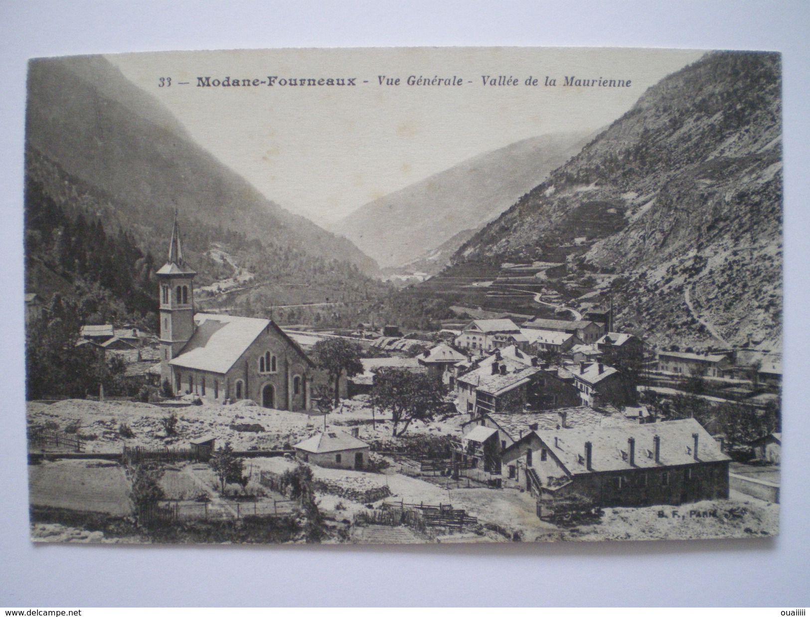 Cpa, Belle Vue Animée, Savoie, Modane Fourneaux, Vue Générale, Vallée De La Maurienne - Autres & Non Classés