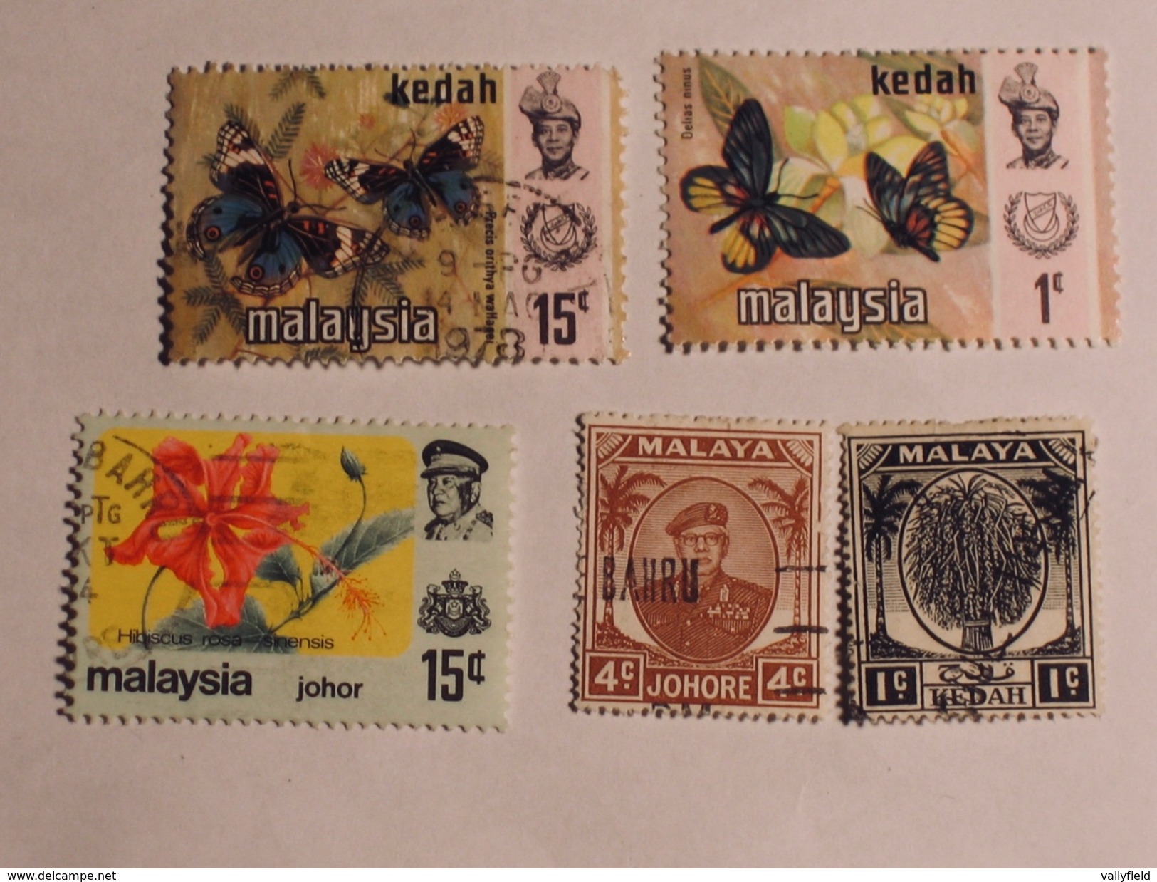 MALAISIE  ( Kedah / Johore) 1949-79  Lot # 31 - Malaysia (1964-...)