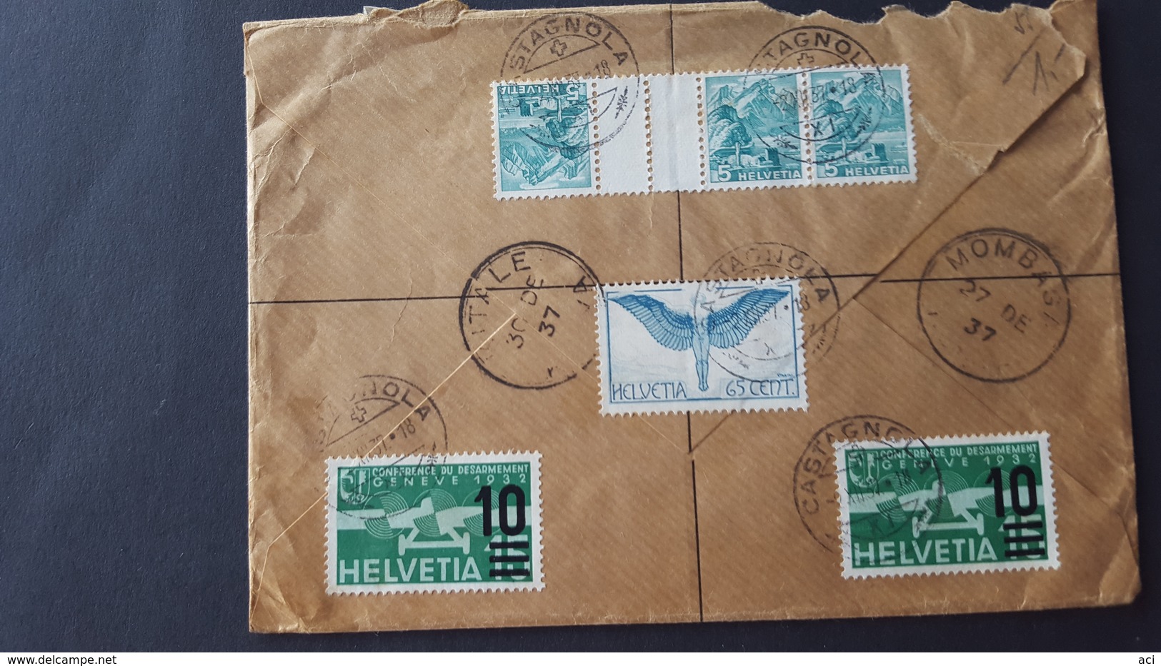 Switzerland 1937 Registered Mail Sent To Kenya, - Covers & Documents