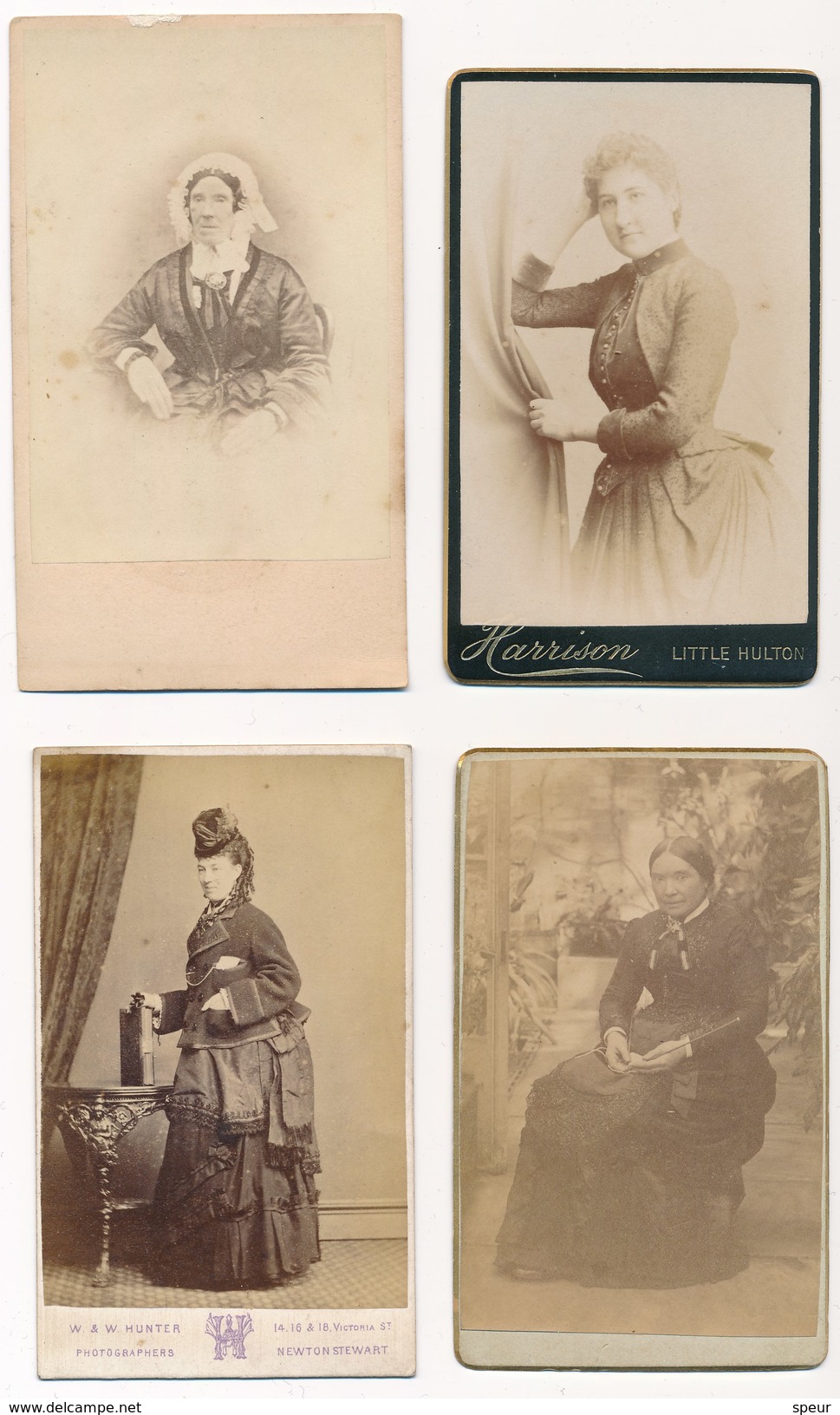 7 CDV's  Of Women 1870's - 1890's - Old (before 1900)