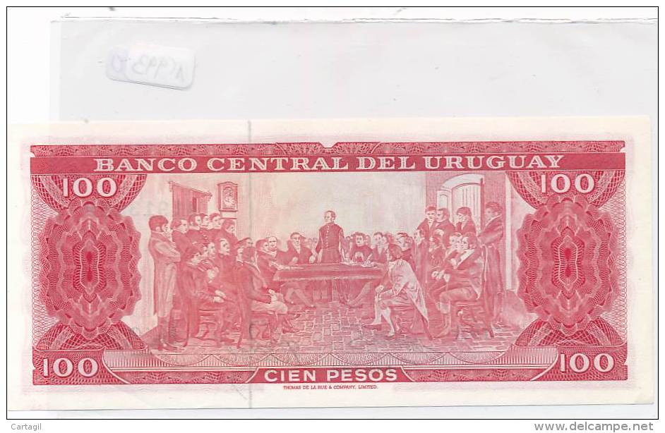 Billets -B2960-Uruguay -100 Pesos (type, Nature, Valeur, état... Voir  Double Scans)-Envoi Gratuit - Uruguay