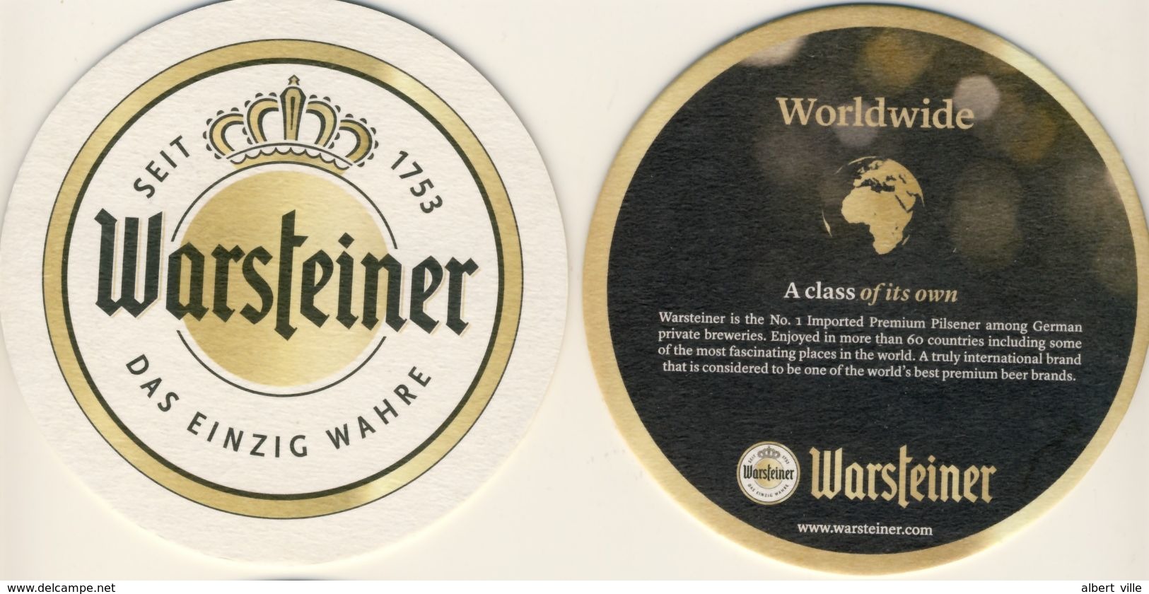 7 Superbes Sous Bocks, Bierdeckel, Coaster, Beer Mate WARSTEINER Reinheitsgebot, Craftmanship, Quality, Art, Enjoyement - Beer Mats