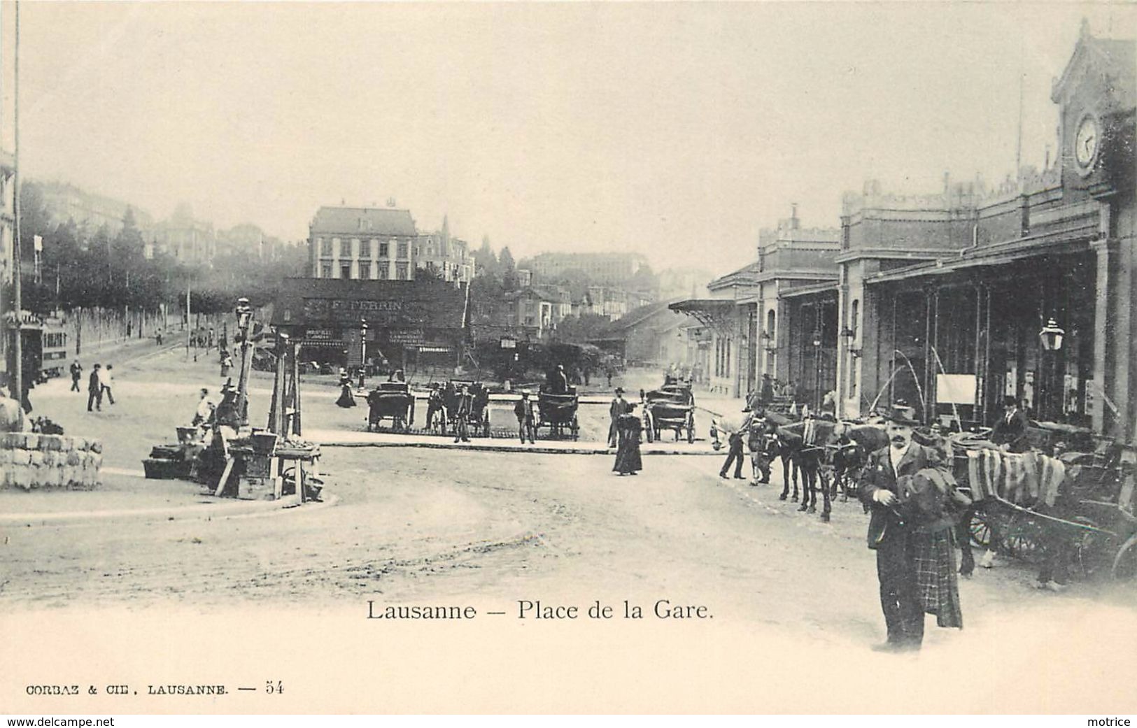 LAUSANNE - Place De La Gare. - Bahnhöfe Ohne Züge