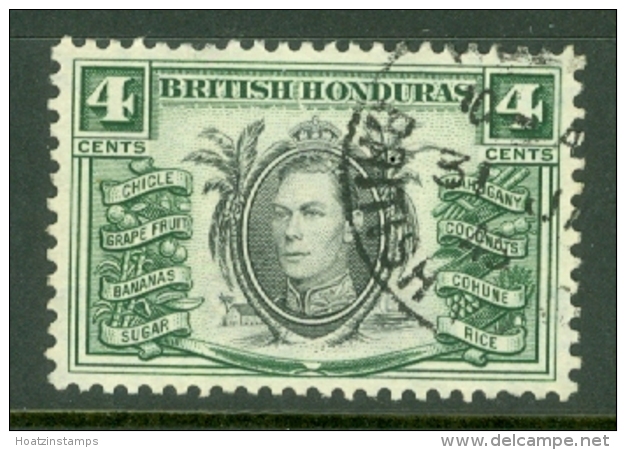 British Honduras: 1938/47   KGVI    SG153    4c    Used - British Honduras (...-1970)