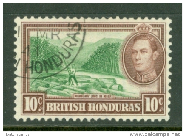 British Honduras: 1938/47   KGVI    SG155    10c    Used - British Honduras (...-1970)