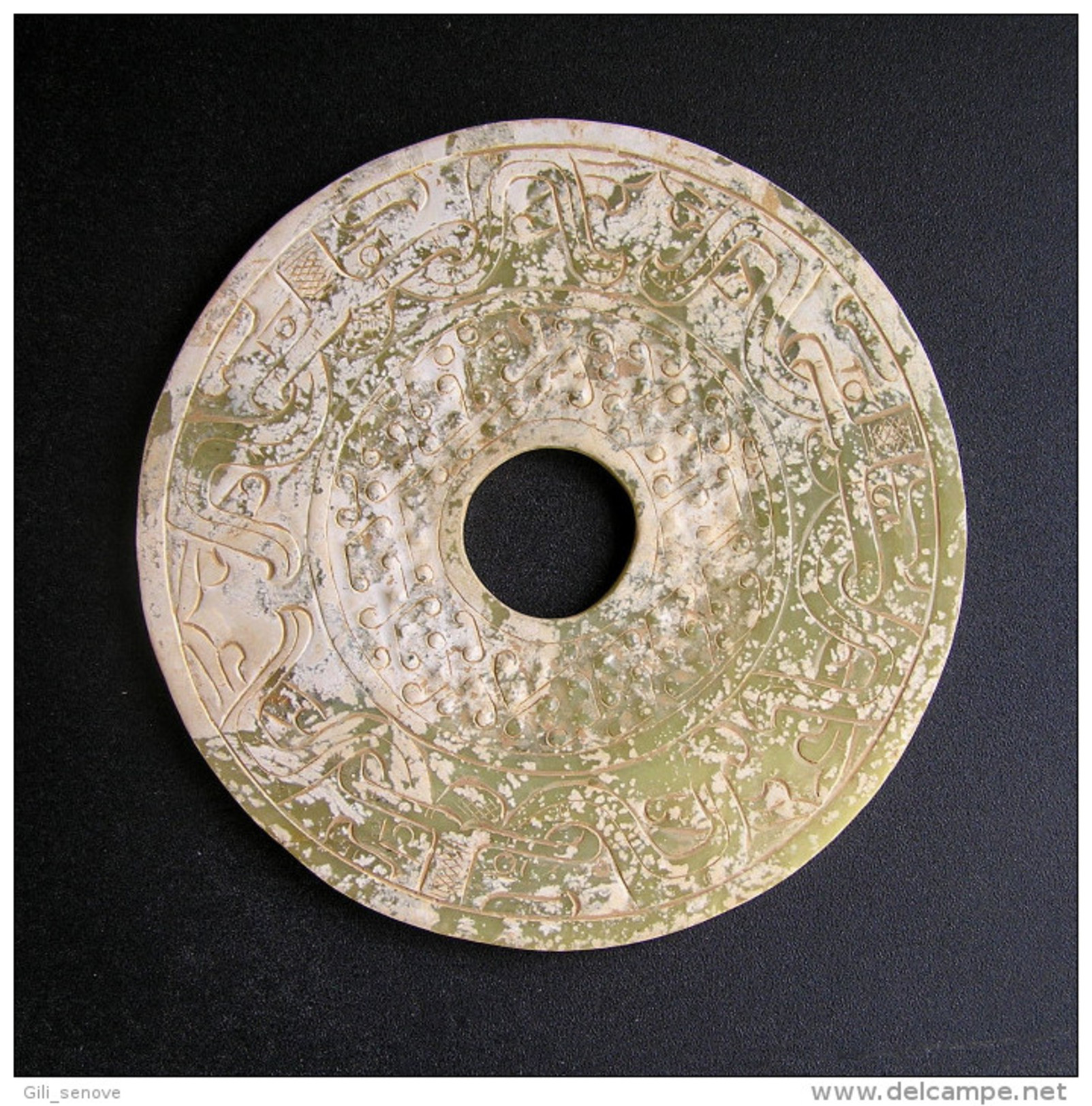 CHINESE HAN DYNASTY JADE BI (206 B.C. – 220 A.D) - Arqueología