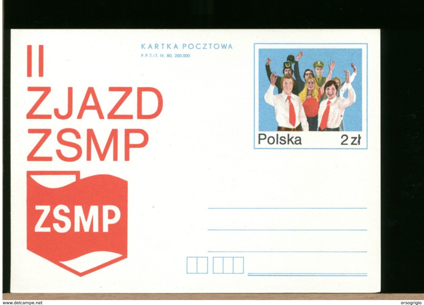 POLSKA - CP - Cartolina Intero Postale - ZSMP - Stamped Stationery