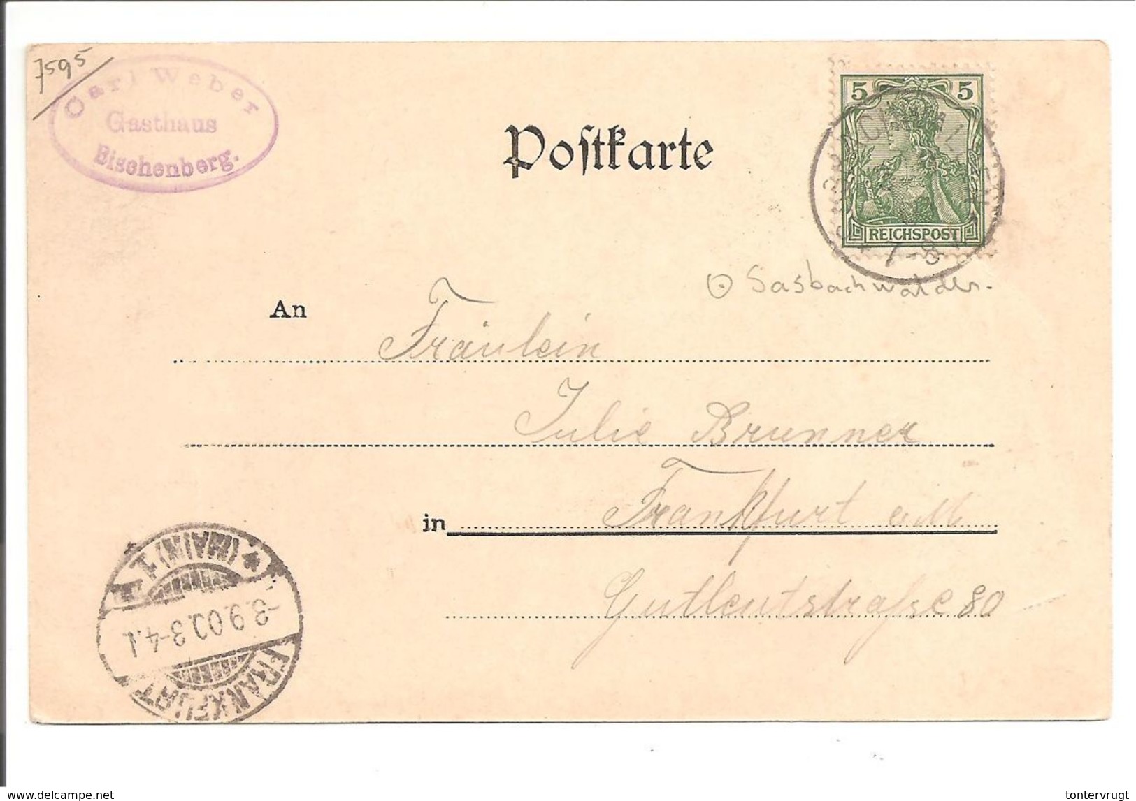 Bischenberg. Gruss Aus Bischenberg 1900. U.a. Gasthaus Zum Bischenberg - Sasbach