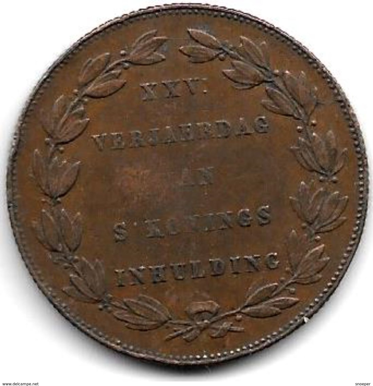 *belguim On 5 Centimes Modul  Leopold I  1856 Flamisch!!!rare !!!!! M/8 Copper Vf+  Catalog Val 450,00 Euro - Monarchia / Nobiltà