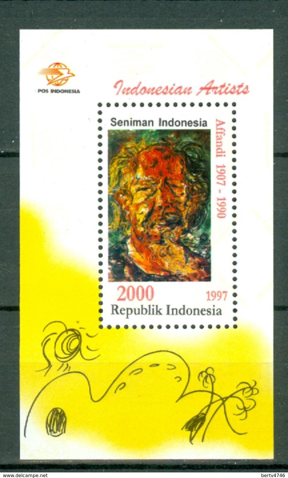 Indonesia 1997  - Affandi  Full Sheet MNH - Indonesia