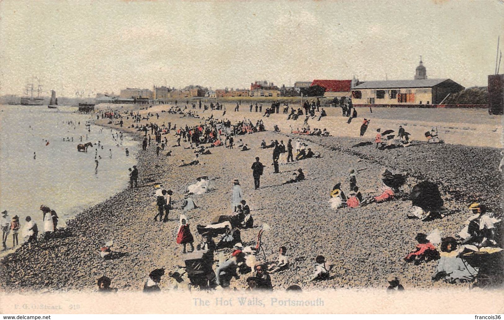 Angleterre - Hampshire - Portsmouth - The Hot Walls - Plage Beach - Portsmouth