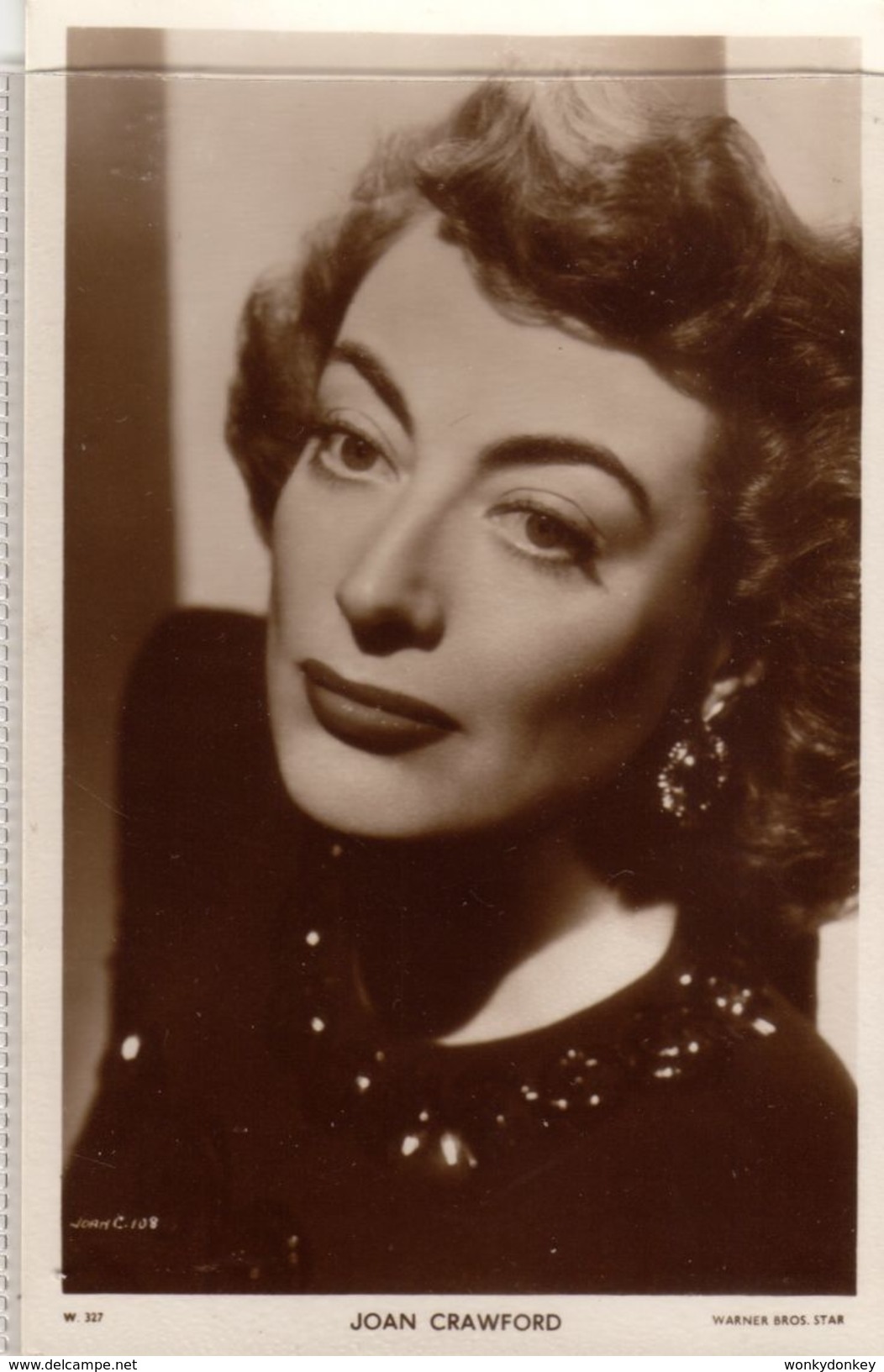 Joan Crawford.  (282)  Actress, Warner Bros.   Picturegoer  Series.    RPPC. - Acteurs