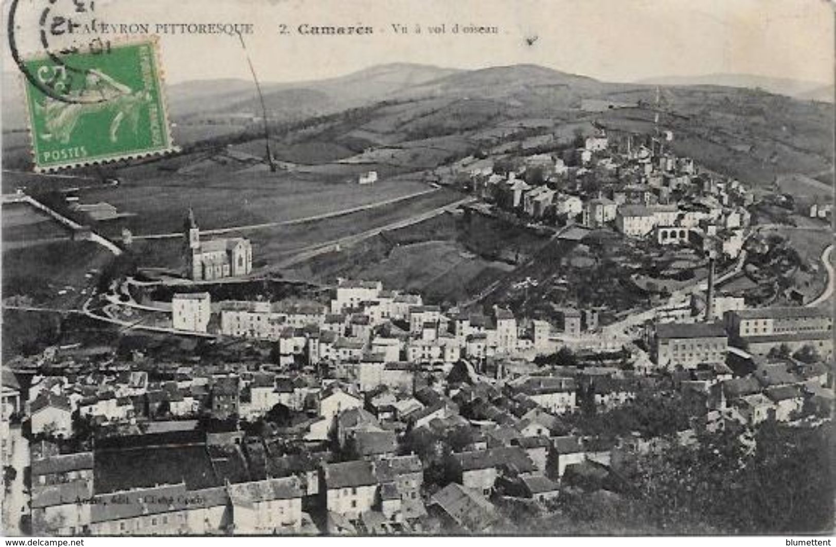 CPA Aveyron Circulé Camarès - Other & Unclassified