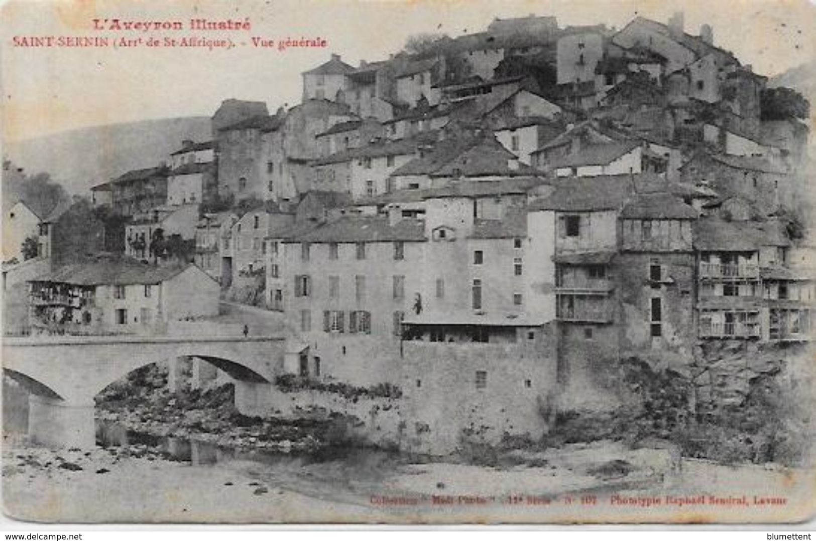 CPA Aveyron Circulé Saint Sernin - Other & Unclassified