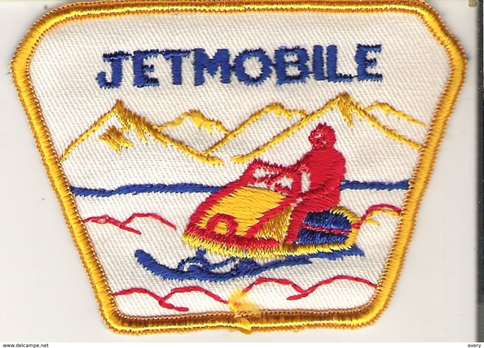 Jetmobile Patch Badge 8 Cm X 6.3 Cm   3.3" X 2.5"   Blue, Yellow, Red - Winter Sports