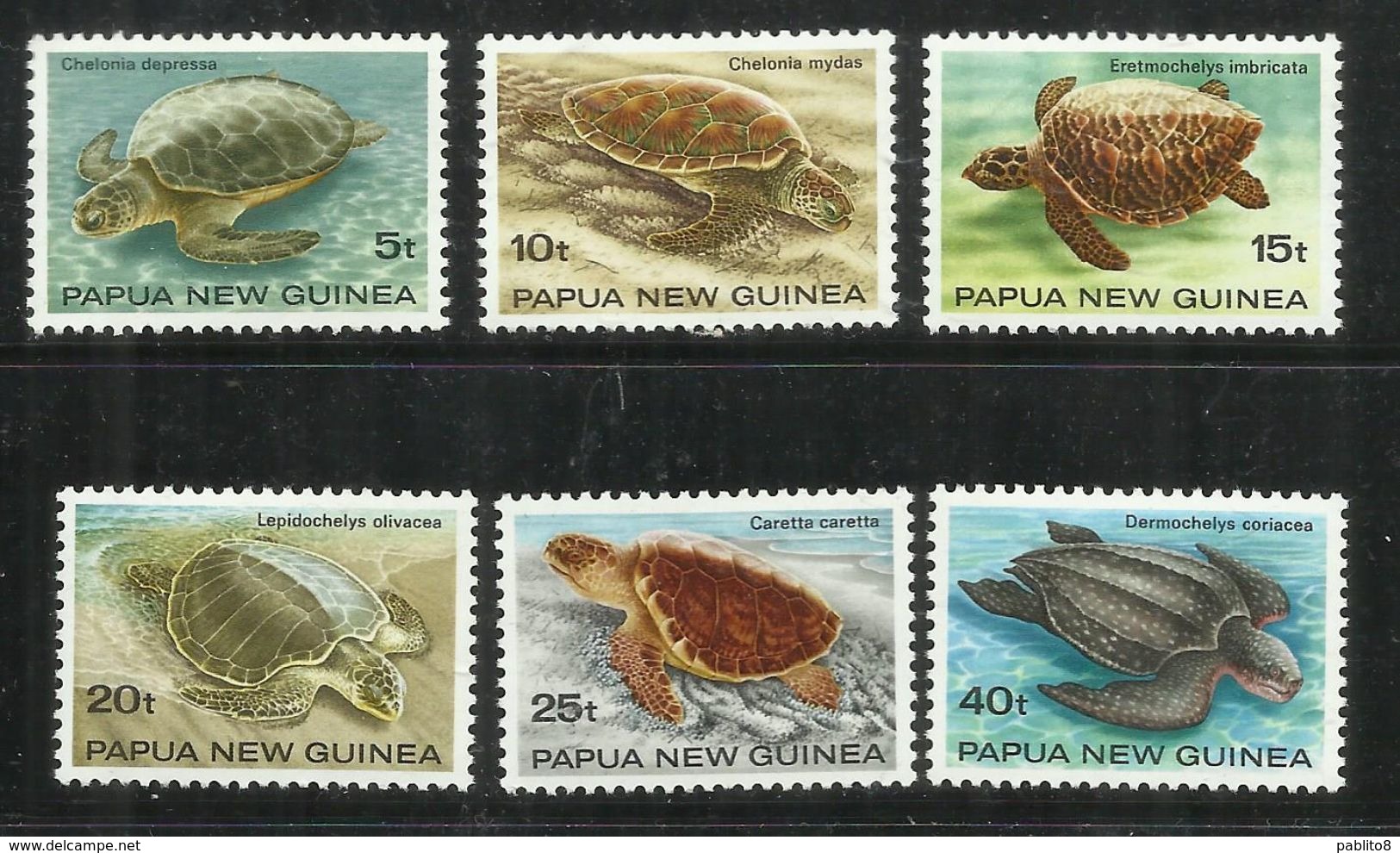 PAPUA NEW GUINEA NUOVA 1984 TURTLES TARTARUGHE COMPLETE SET SERIE COMPLETA MNH - Papoea-Nieuw-Guinea