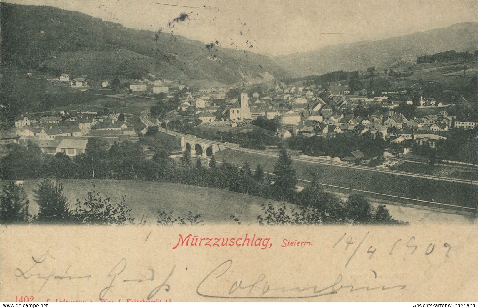 Mürzzuschlag Gesamtansicht 1902 (002371) - Mürzzuschlag