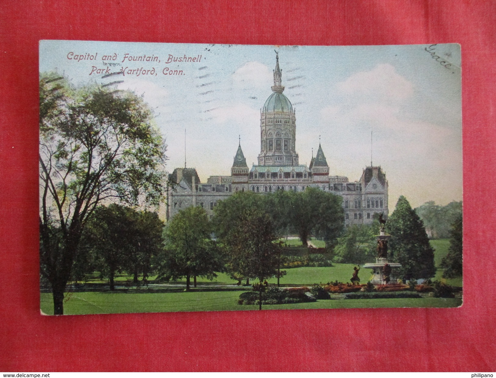 State Capitol  & Fountain    Connecticut > Hartford>  -ref 2755 - Hartford