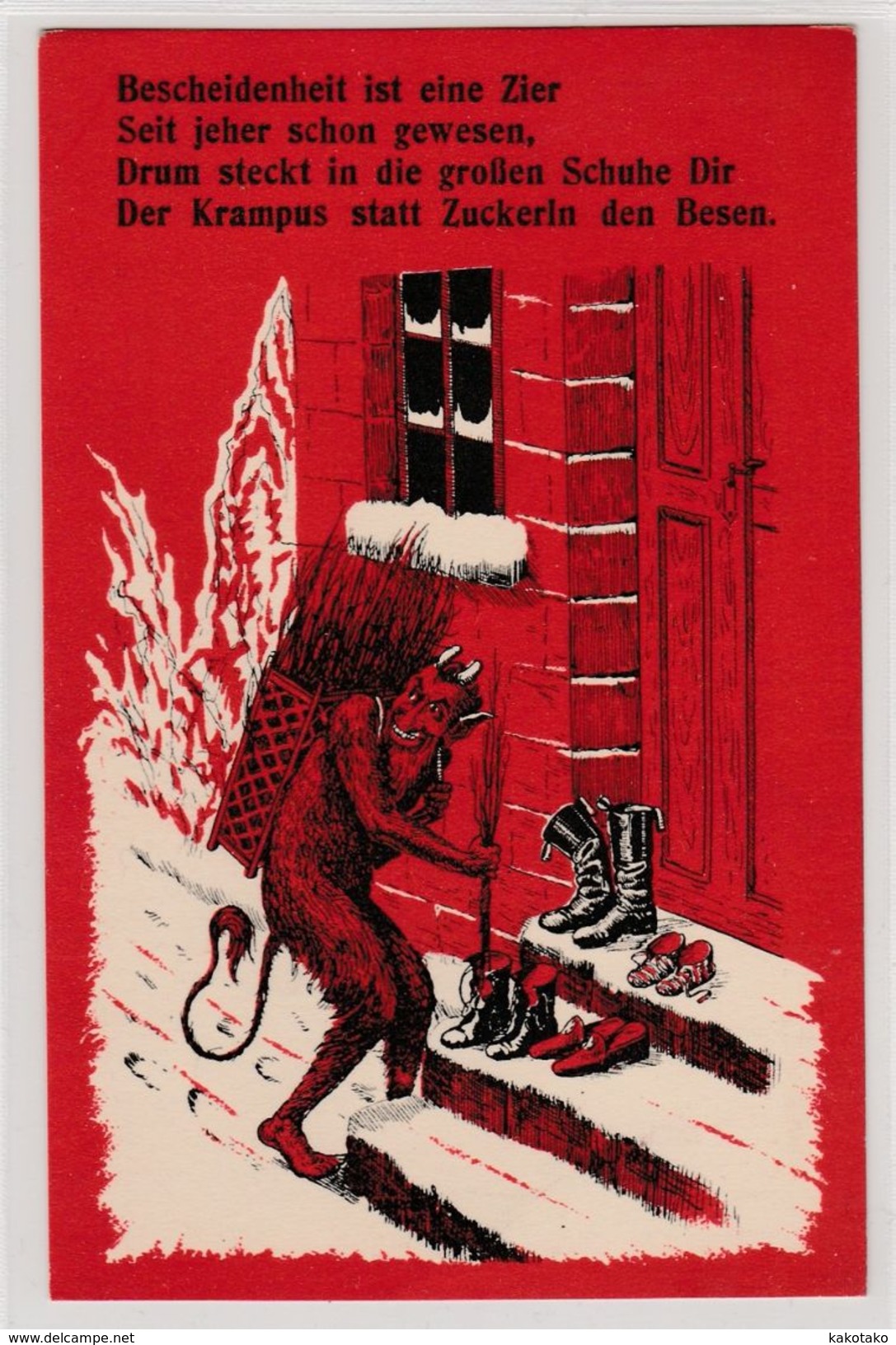 KRAMPUS - Postcard , Ansichtskarte - Saint-Nicholas Day