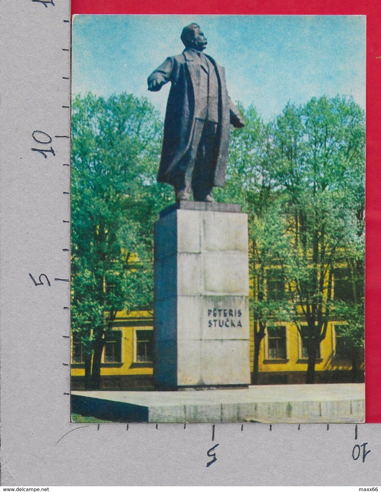 CARTOLINA NV LETTONIA - RIGA - Monument To P. Stucka - 10 X 15 - Latvia