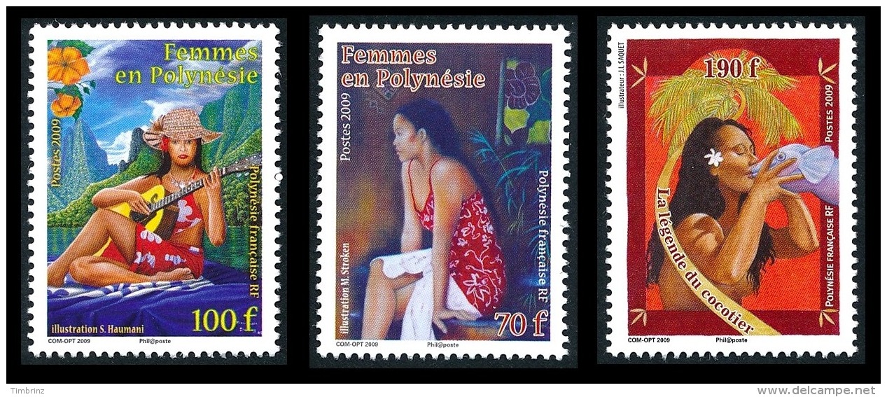 POLYNESIE Année complète 2009 + BF - Yv. 862 à 897 + BF 35 **  - 39 timbres ** MNH  ..Réf.POL23244