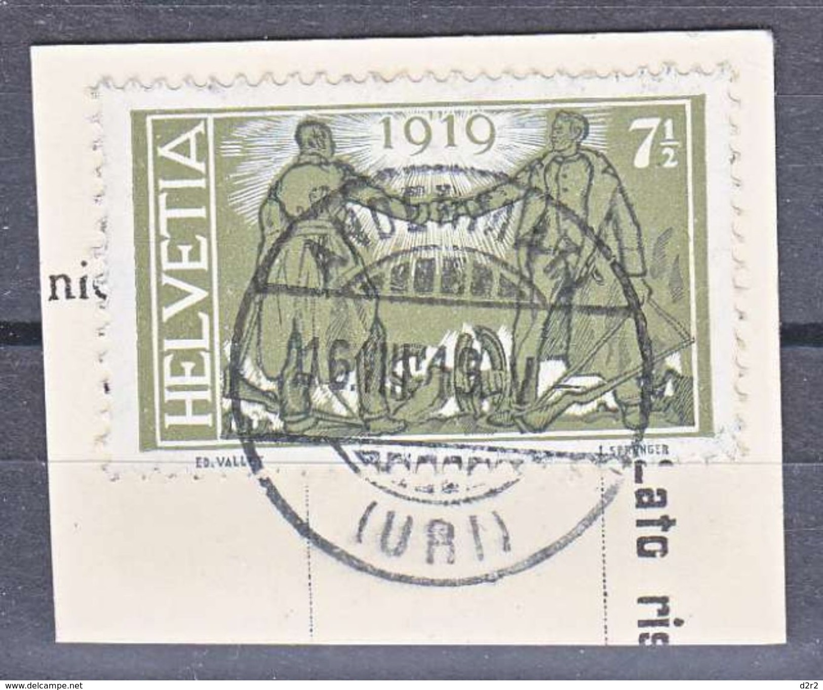 CACHET DE " ANDERMATT " URI SUR NUM 143 - V/IMAGE - Postmark Collection