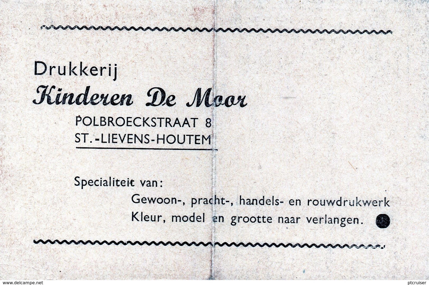 KALENDER CALENDRIER 1949 ST-LIEVENS-HOUTEM DRUKKERIJ DE MOOR - Small : 1941-60