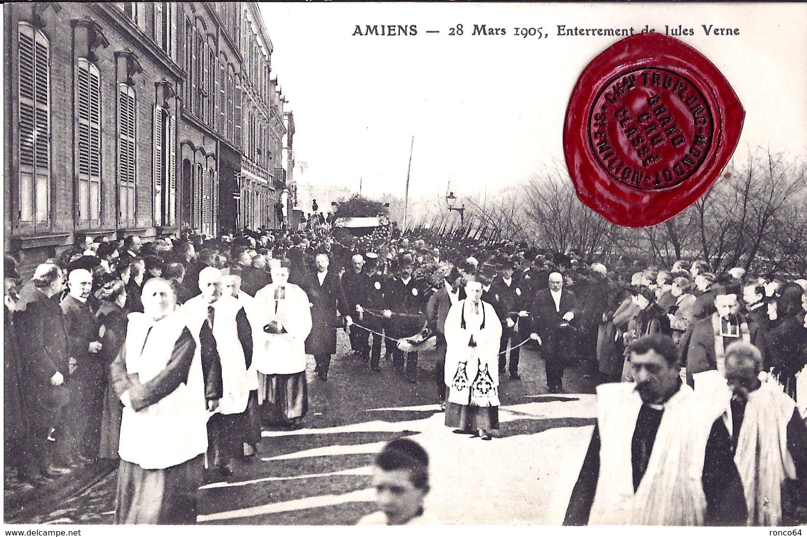 AMIENS -Enterrement De Jules VERNE Le 28 Mars 1905. - Amiens