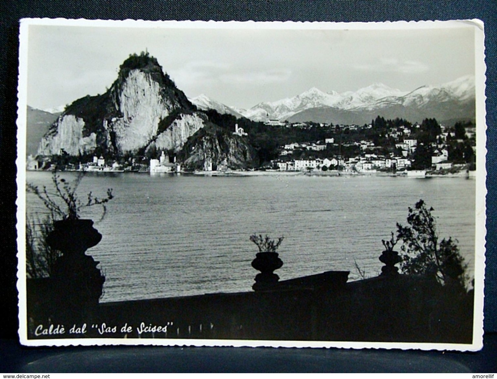 (FG.A27) CASTELVECCANA - Frazione CALDE' Dal SAS DE SCISES Con LAGO MAGGIORE (Caldé, Varese) Francobollo Rimosso - Varese