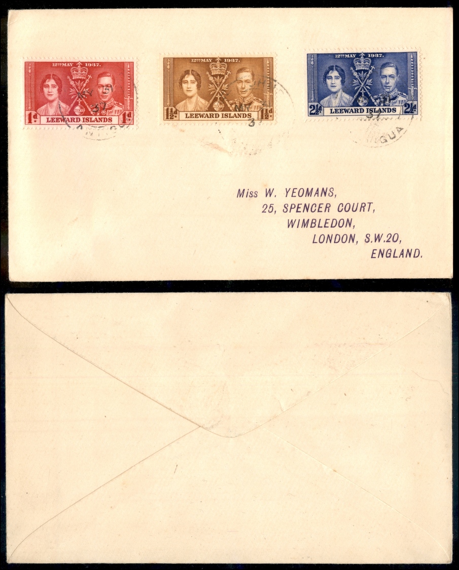0185 COLONIE INGLESI - Leeward Island - Nozze 1937 – Busta Per Londra Del 18.5.37 - Otros & Sin Clasificación