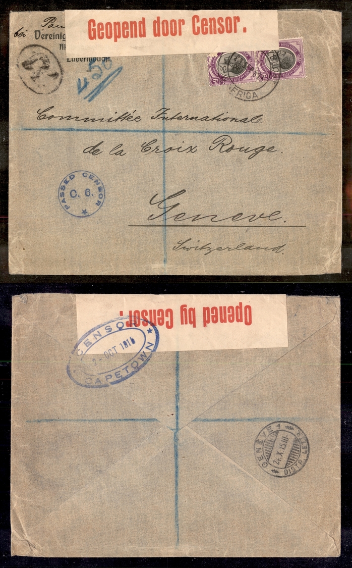 0564 SUD AFRICA - 1915 – Raccomandata Da Luderizbucht A Ginevra - Other & Unclassified