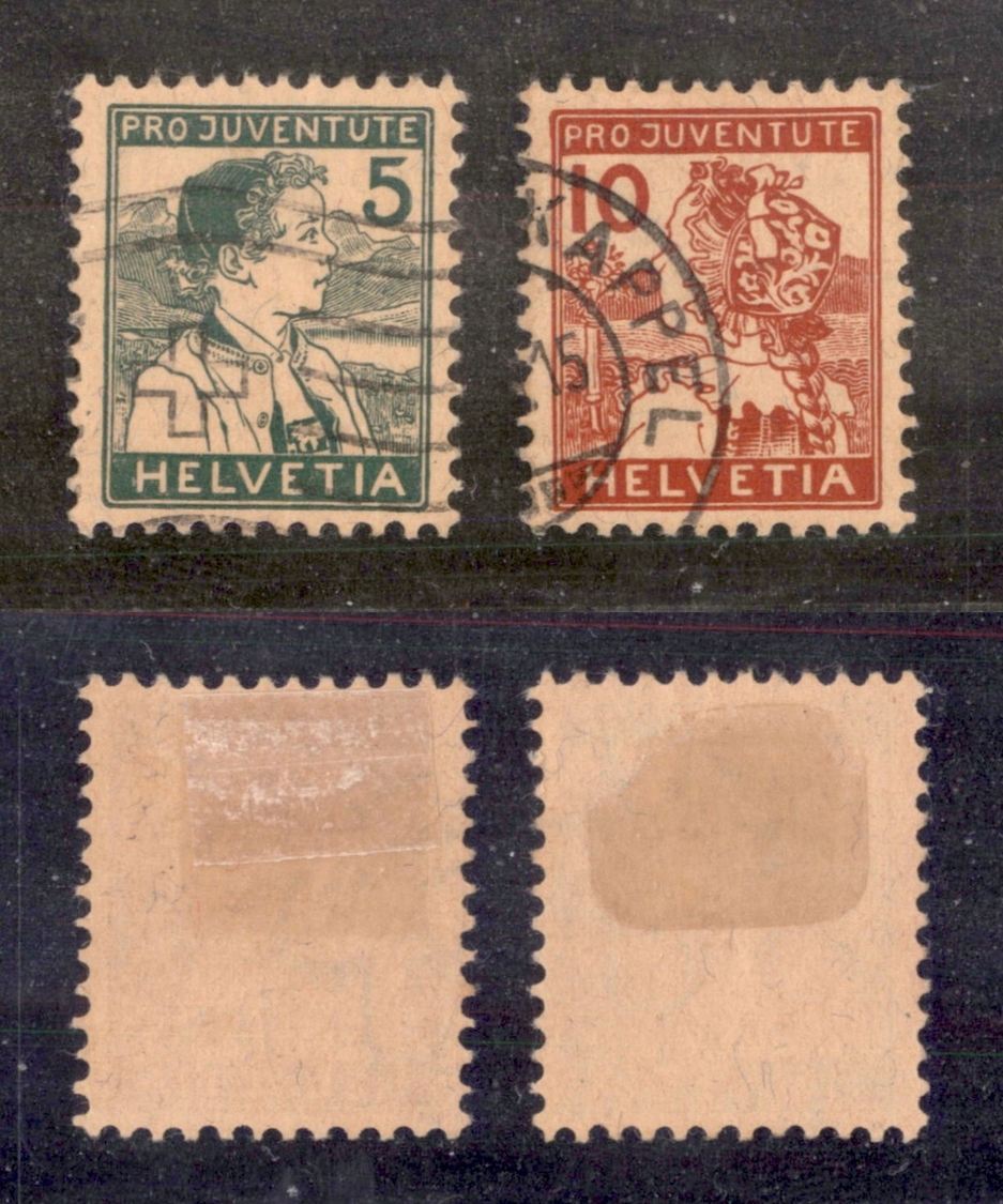 0589 SVIZZERA - 1915 – Pro Juventute (Unif. 128/129) – Serie Completa (120+) - Otros & Sin Clasificación