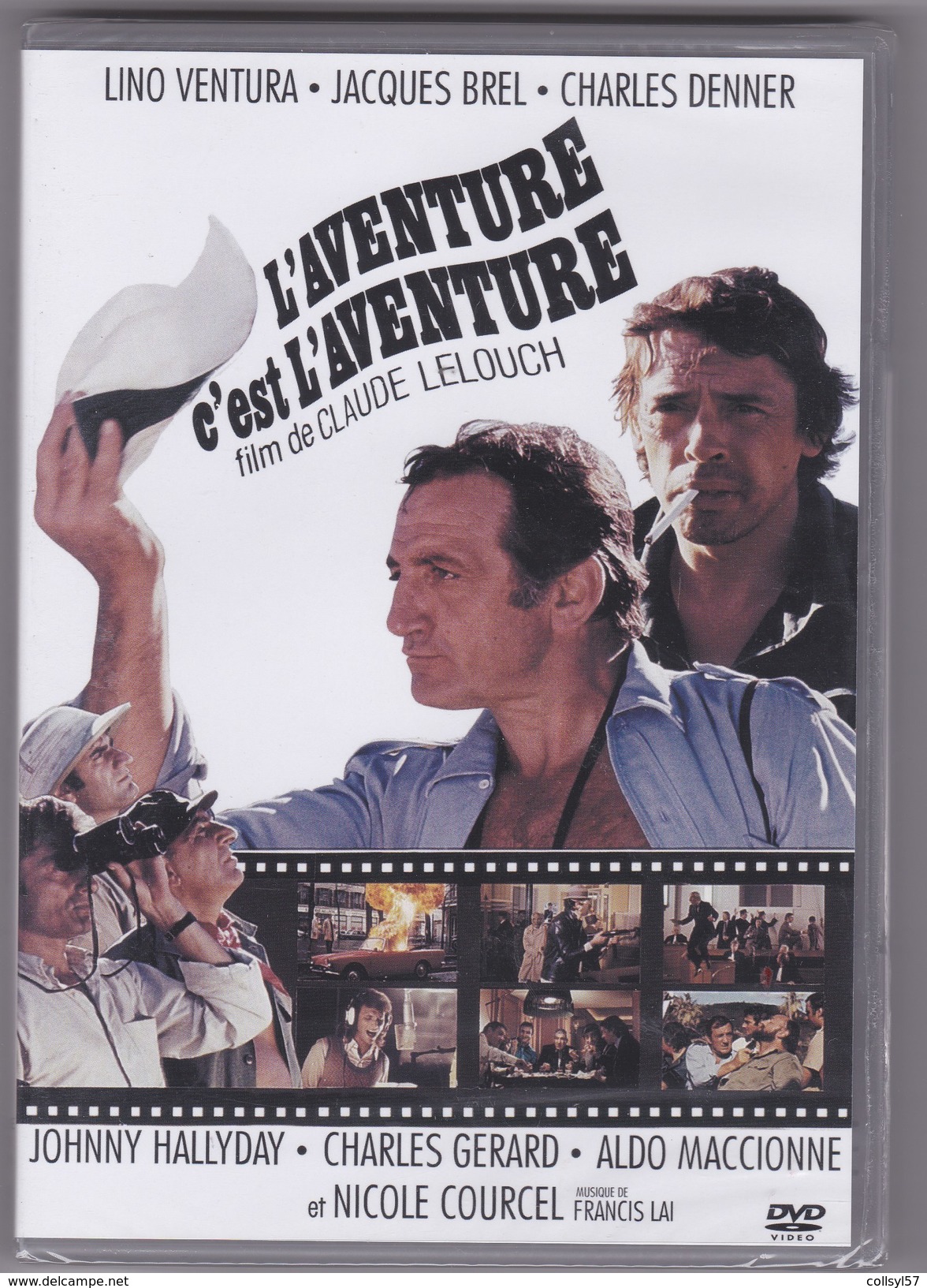 JOHNNY HALLYDAY FILM L'AVENTURE C'EST L'AVENTURE 1972 DVD NEUF - Concert En Muziek