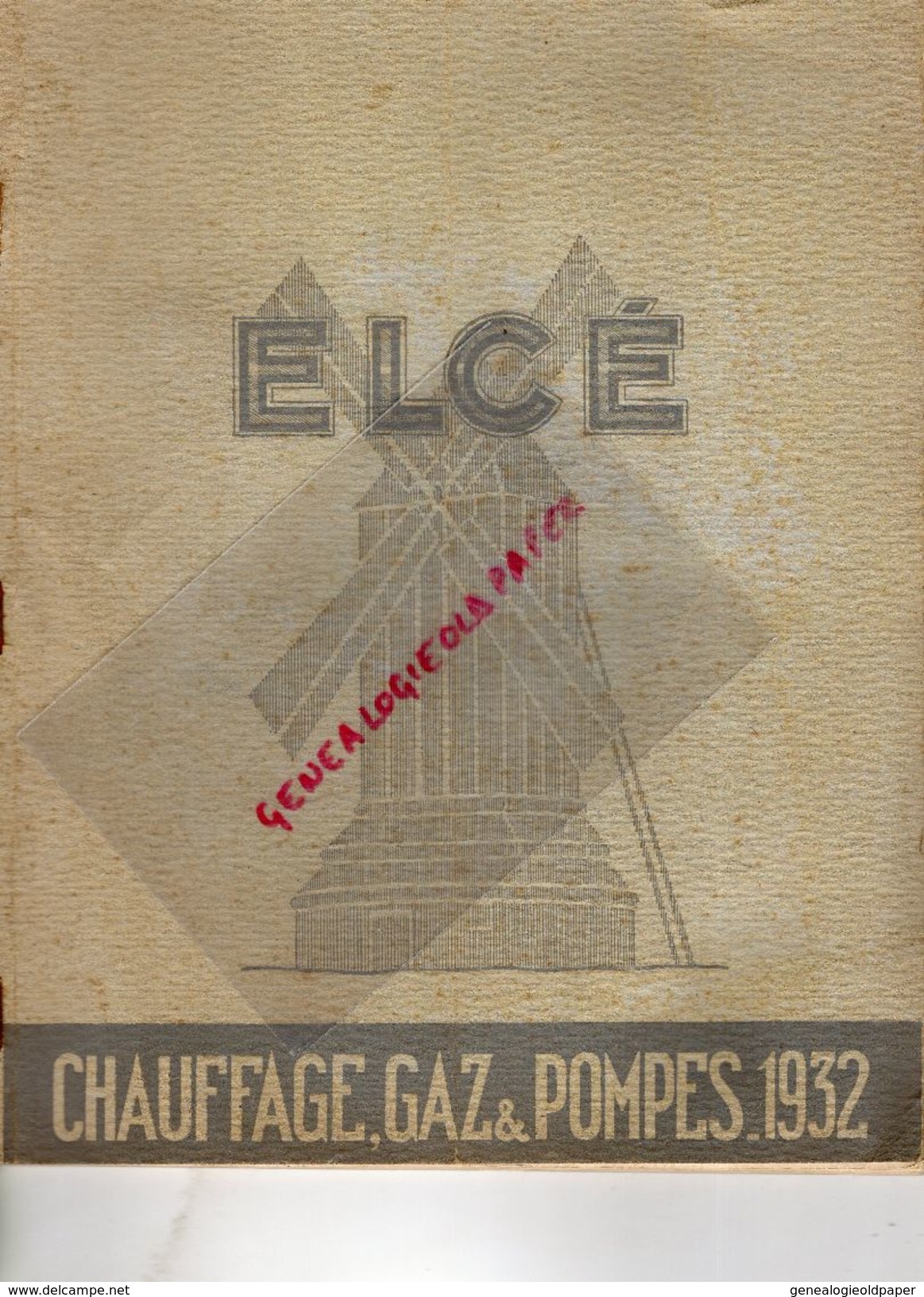 75- PARIS- RARE CATALOGUE ELCE-LAURENCE FRERES- 4 AV. RICHERAND- CHAUFFAGE-FONTE FUNERAIRE-GAZ-MARTY NASSES VILLEFRANCHE - Documents Historiques