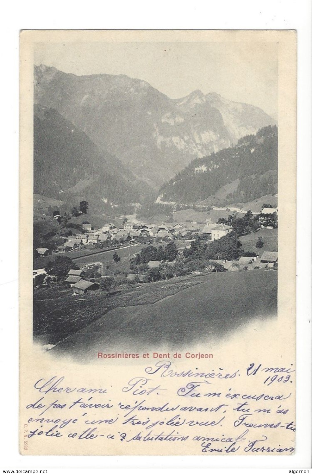 18502 - Rossinières Et Dent De Corjeon - Rossinière