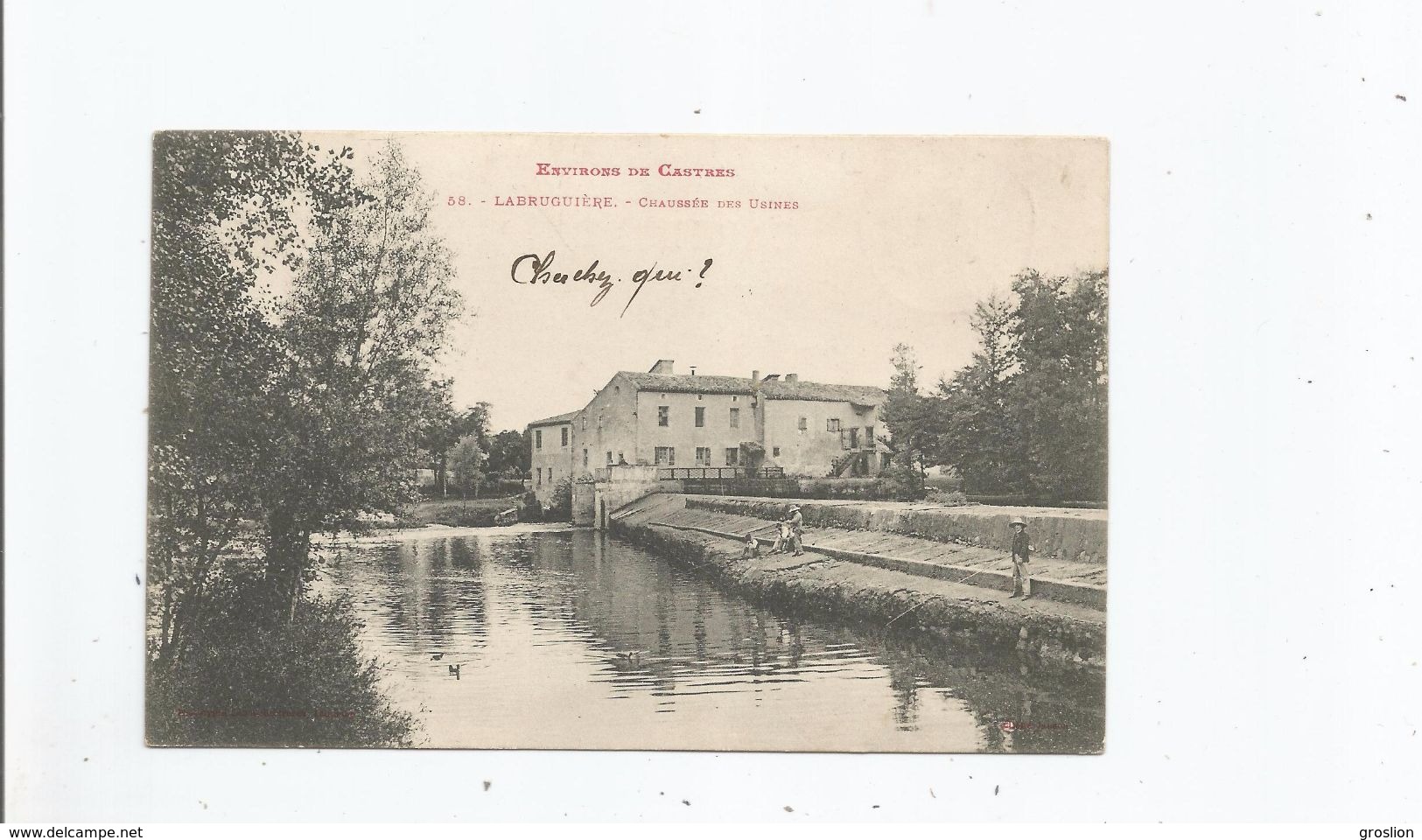 LABRUGUIERE 58 ENVIRONS DE CASTRES CHAUSSEE DES USINES 1904 - Labruguière