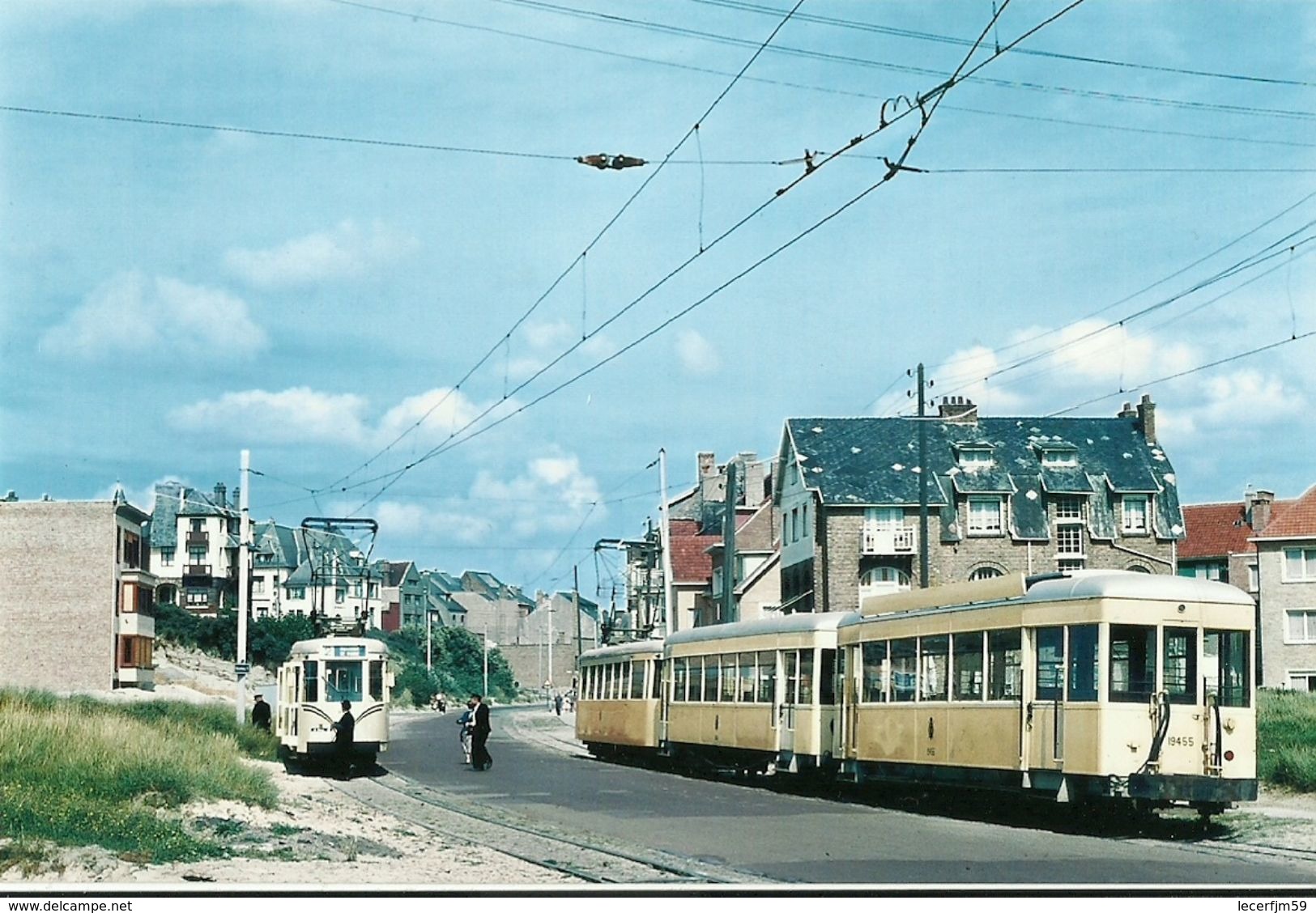 LA PANNE PHOTO DES TRAMS TRAMWAYS TYPE "SO" A  L ARRET AU TERMINUS EN 1958 QUI SERONT REMPLACES (PHOTO RETRODUITE) - Other & Unclassified